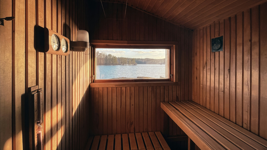 Backyard Sauna In An Icy Tundra