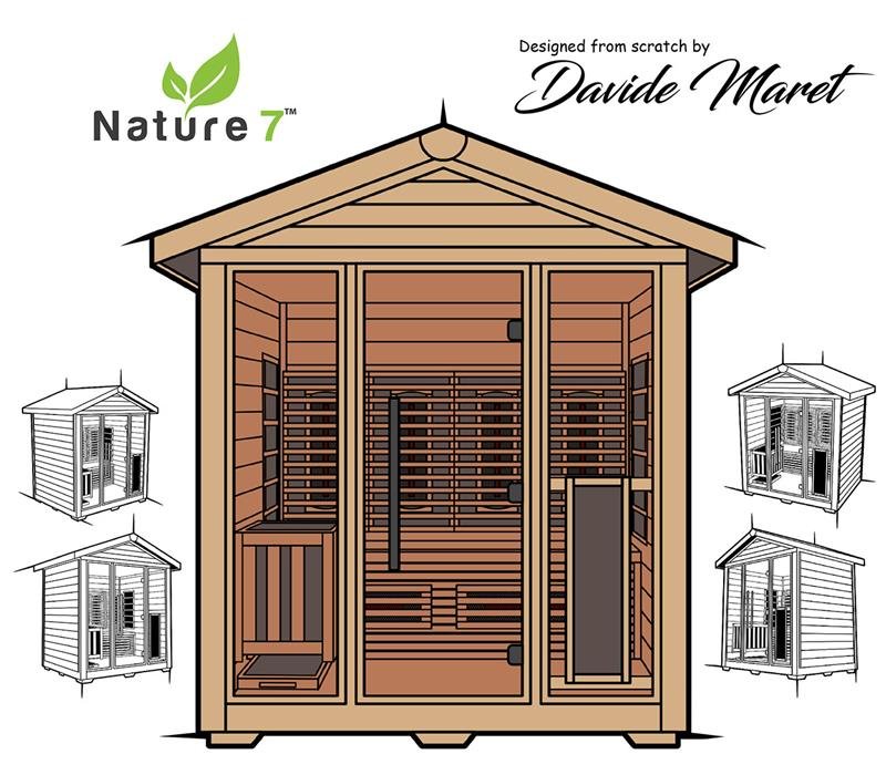 medical sauna nature8 design sketch from david maret